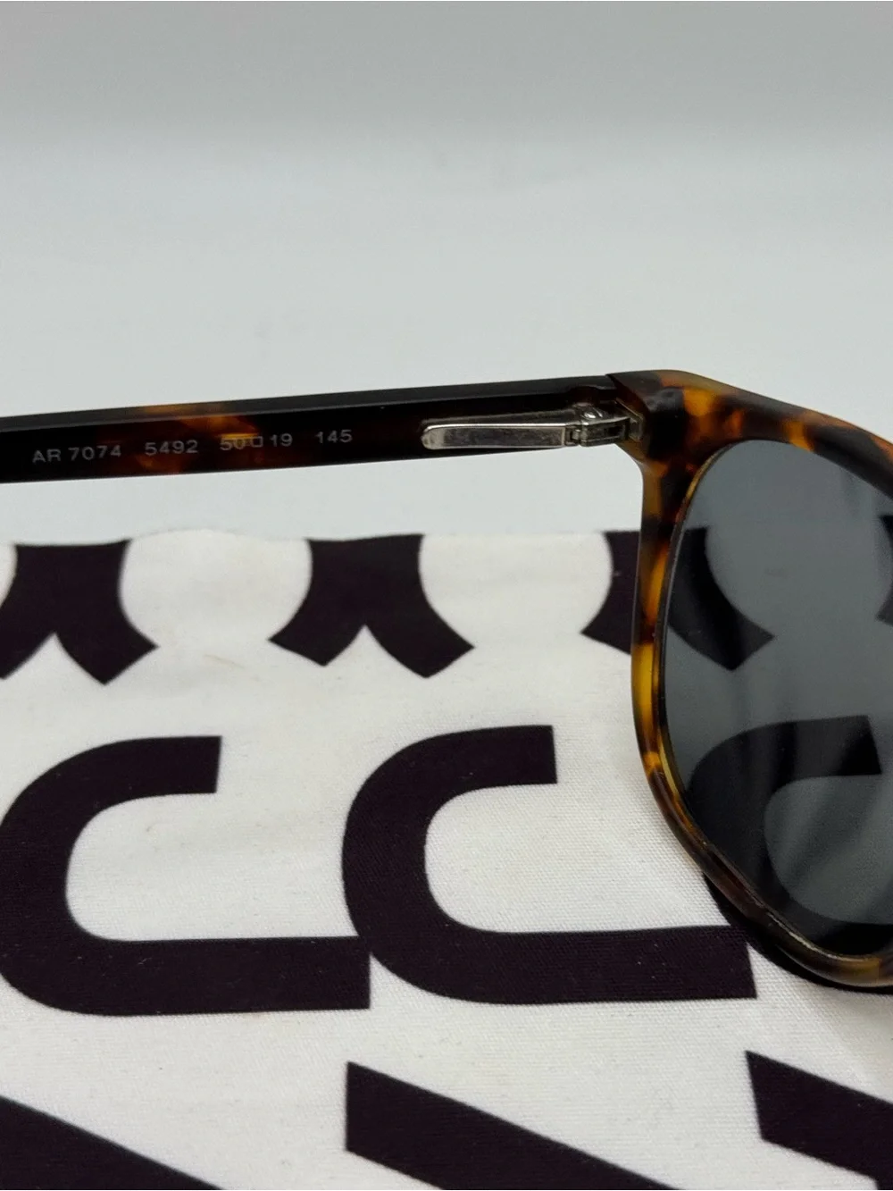 Giorgio Armani EYEGLASSES AR 7074 5492 STRIPED BROWN RX AUTHENTIC